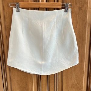 White Zara Mini Skirt